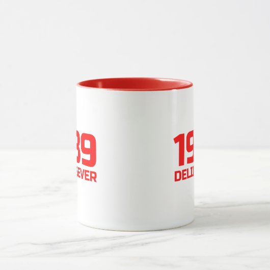 Mug Crveni Tekst Delije Sever 1989 (Centre)