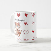 Mug Crying Is Cardio, Right? | Cute Crying Cat Design (Devant gauche)