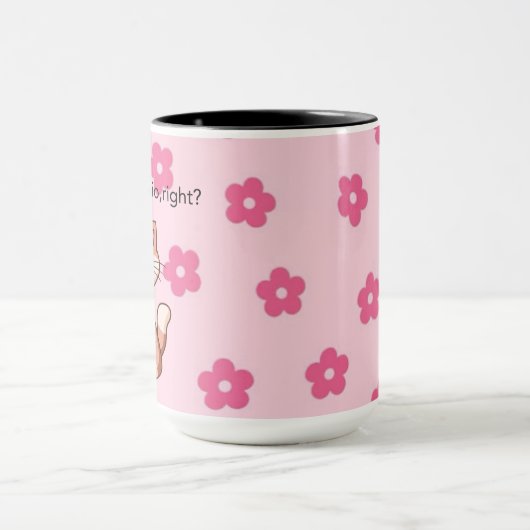 Mug Crying Is Cardio, Right? | Cute Crying Cat Design (Centre)