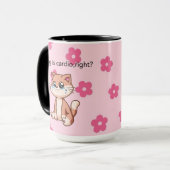 Mug Crying Is Cardio, Right? | Cute Crying Cat Design (Devant gauche)