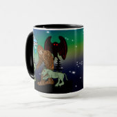 Mug Cryptides, Bigfoot, Sasquatch, Mothman, Alien, OVN (Devant gauche)