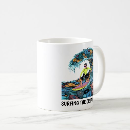 Mug Crypto de surf (Devant droit)