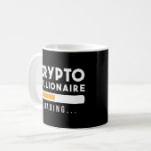 Mug Crypto Millionaire Blockchain Bitcoin Trader (Devant gauche)