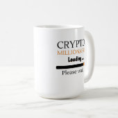 Mug Crypto Millionaire Loading funny trading nft (Devant droit)