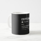 Mug Crypto Papa Définition Bitcoin HODL Noël (Devant gauche)