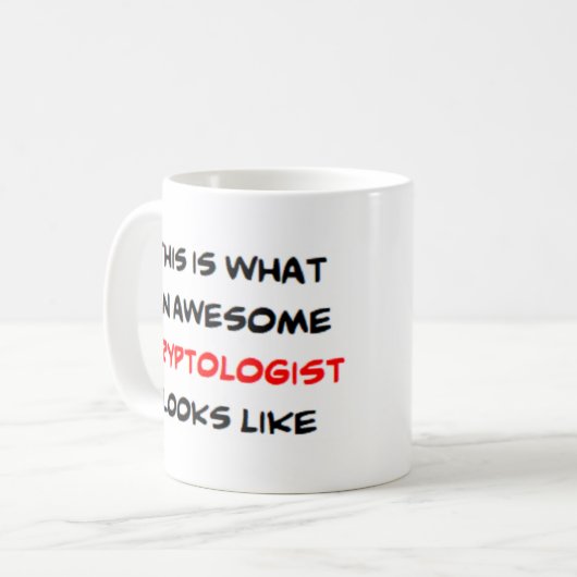 Mug cryptologue, génial (Devant gauche)