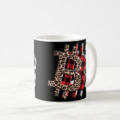 Mug Cryptomonnaie Btc Leopard Cheetah Buffalo Plaid B (Devant droit)