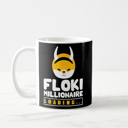 Mug Cryptomonnaie Hommes Femmes Floki Crypto Million (Gauche)