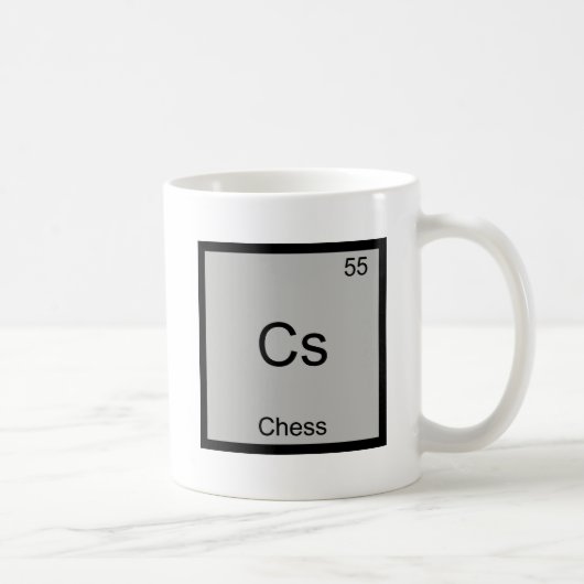 Mug Cs - Chess Funny Chimie Élément Symbole T-shirt (Droite)