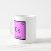 Mug Cs - Cupcakes Chimie Élément Symbole Dessert Tee (Devant gauche)
