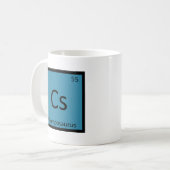 Mug Cs - Symbole d'élément de dinosaure Champosaurus (Devant gauche)