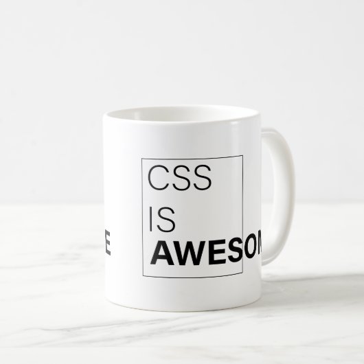 Mug css est génial, Cadeaux sarcastiques pour programm (Devant droit)