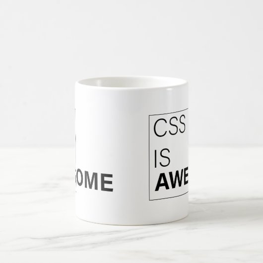 Mug css est génial, Cadeaux sarcastiques pour programm (Centre)
