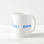 Mug CSS no help (Devant droit)