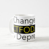 Mug CTFOD Changer le visage de la dépression Banner Mu (Devant gauche)