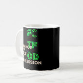 Mug CTFOD Changer le visage de la dépression Neon Blac (Devant gauche)