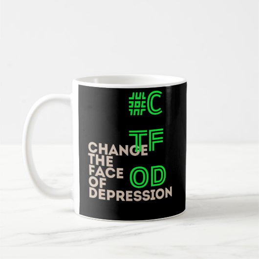 Mug CTFOD Changer le visage de la dépression Neon Blac (Gauche)
