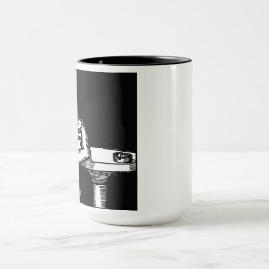 Mug Cthulhu (arrière - plan noir) (Centre)