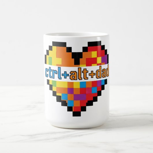 Mug ctrl + alt + dad Geek Dad T-Shirt (Centre)