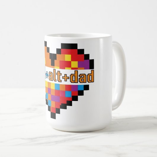 Mug ctrl + alt + dad Geek Dad T-Shirt (Devant droit)