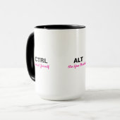 Mug Ctrl Alt Del Citations Motivation Citation (Devant gauche)