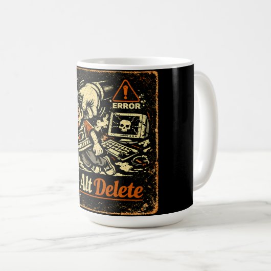 Mug Ctrl Alt Delete – Reboot Life Tech Humor (Devant droit)