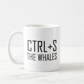 Mug CTRL + S Les baleines (Sauver les baleines) (Gauche)