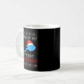Mug Cture Of My Very First Christmas Joke Funny Xmas  (Devant gauche)