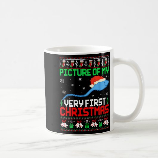 Mug Cture Of My Very First Christmas Joke Ugly Xmas Sw (Droite)