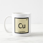 Mug Cu - Chimie Cupcakes Symbole de table périodique (Gauche)