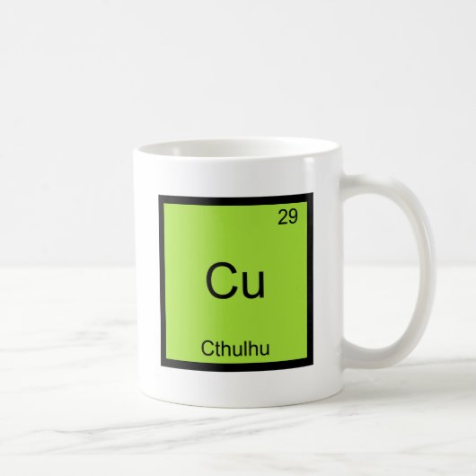 Mug Cu - pièce en t drôle de symbole d'élément de (Droite)