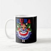 Mug Cuba Cuban Girl Traditional Dress Trocal Flowers (Gauche)