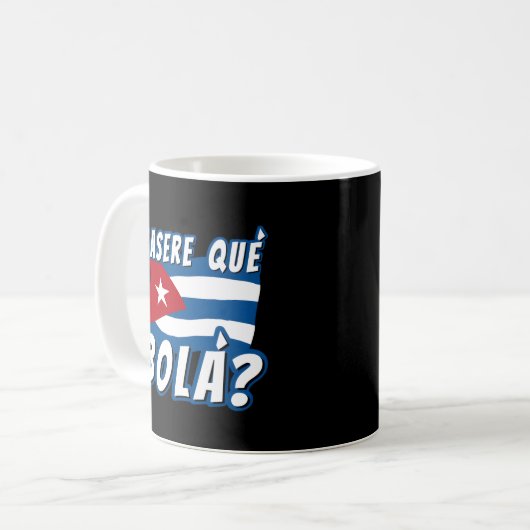 Mug Cuba Dit Cuba Drapeau cubain (Devant gauche)