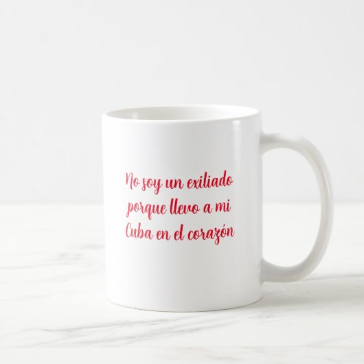 Mug Cuba en mi corazon (Droite)
