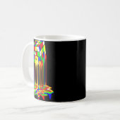 Mug cube coloré impressionnant graphique (Devant gauche)