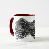 Mug Cube de métal ondulant (Devant gauche)