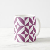 Mug Cube Déco géométrique violet chaud (Devant droit)