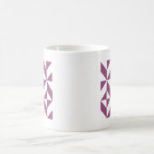 Mug Cube Déco géométrique violet chaud (Centre)