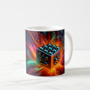 Mug Cube d'Énergie Cosmique Abstraite