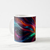 Mug Cube d'Énergie Cosmique Abstraite (Devant gauche)