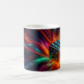 Mug Cube d'Énergie Cosmique Abstraite (Centre)