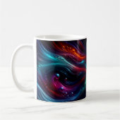 Mug Cube d'Énergie Cosmique Abstraite (Gauche)
