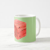 Mug Cube d'origine frais de pastèque rouge sucrée (Devant droit)