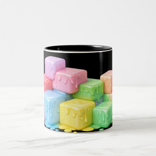 Mug Cube Fonte Pastel (Centre)