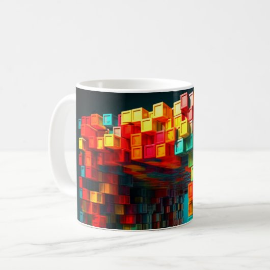 Mug Cubes d'art (Devant gauche)