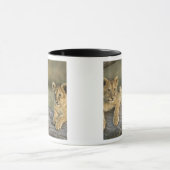 Mug Cubes de lion sur le journal (Centre)