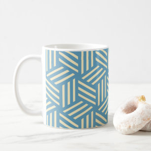 Mug Cubes d'illusion optique Abstraite rétro Motif ble