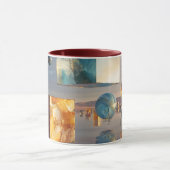 Mug Cubes et sphères flottants surréalistes (Centre)