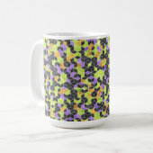 MUG CUBES HALLOWEEN VERT ORANGE NOIR (Devant gauche)