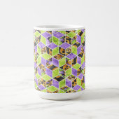 MUG CUBES HALLOWEEN VIOLET VERT ORANGE NOIR (Centre)